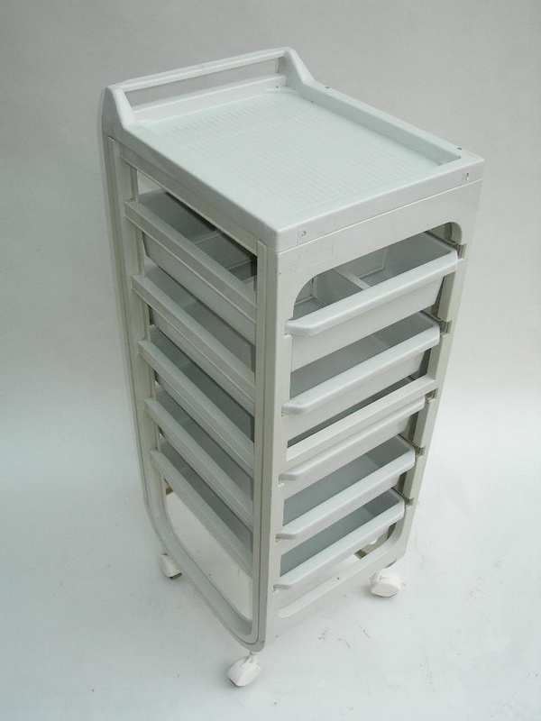 carro auxiliar organizador oficina peluqueria plastico 92x30x37 (20eu.) 1u